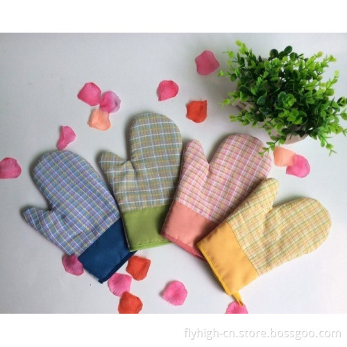 Polycotton Heat Protection Kitchen Oven Mitts